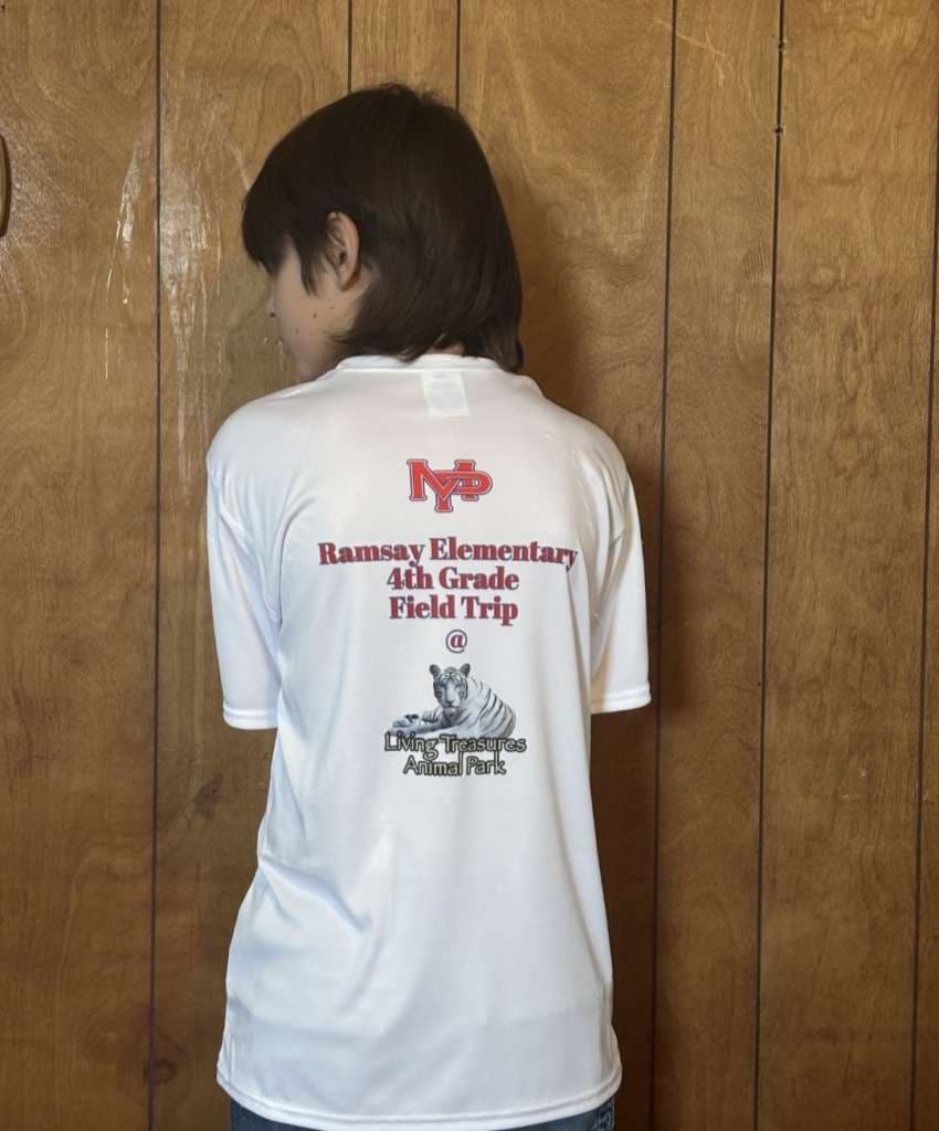 Custom field trip t-shirt example