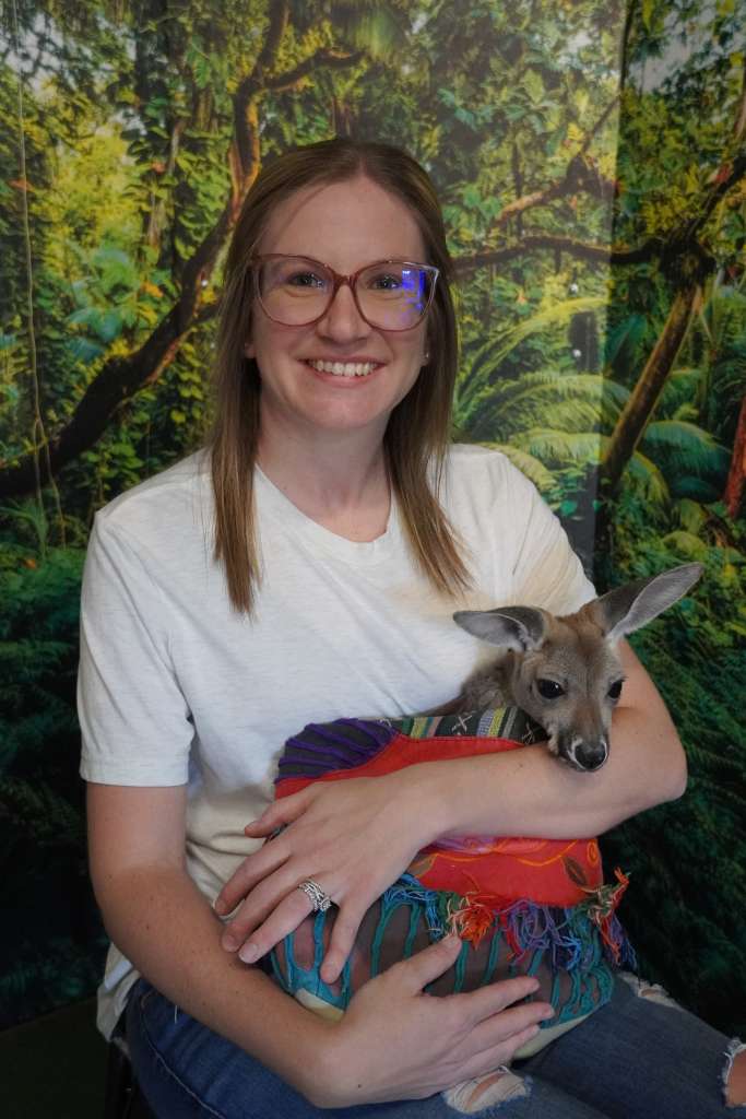 Up-close animal photo booth experience