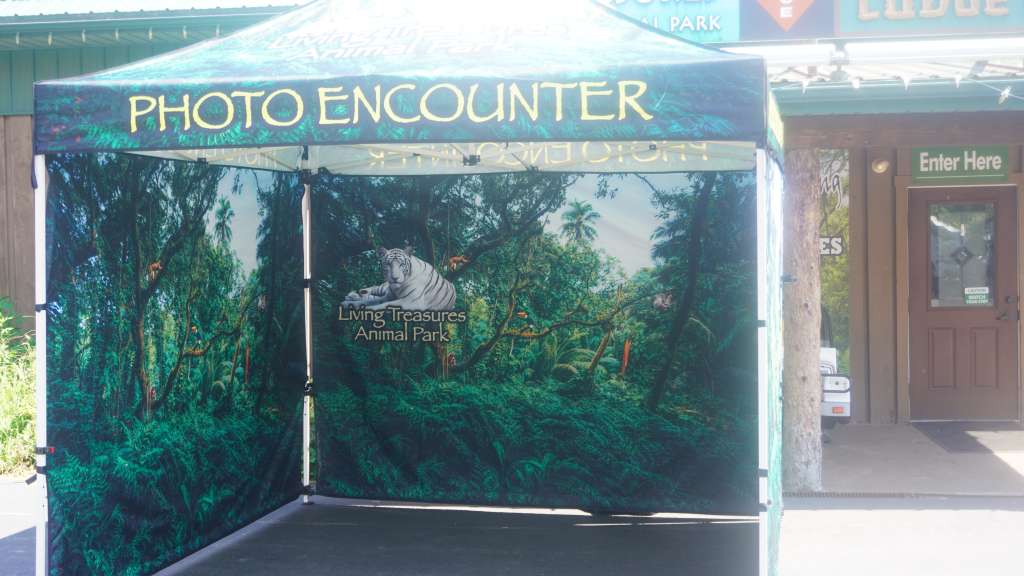 Living Treasures traveling photo encounter booth setup